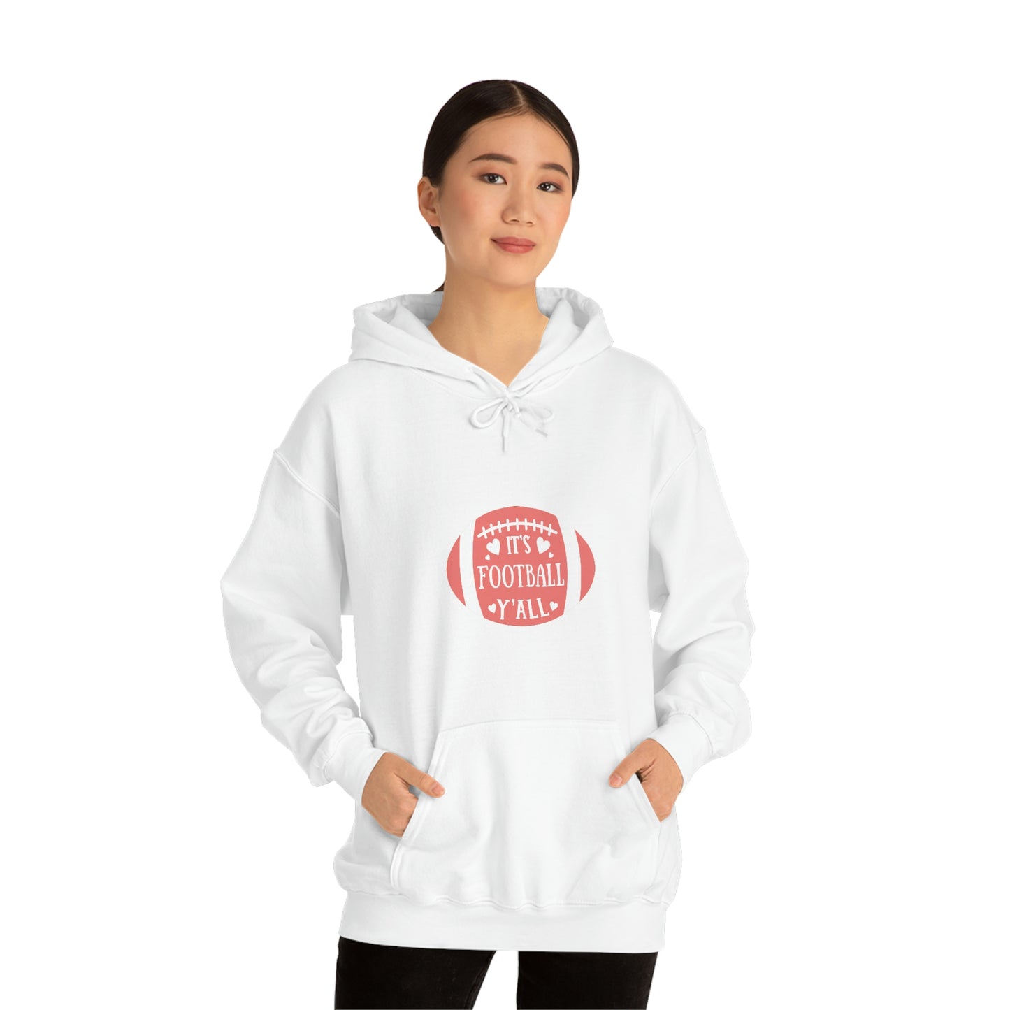 FOOTBALL MOM- Heavy Blend Hooded Sweatshirt