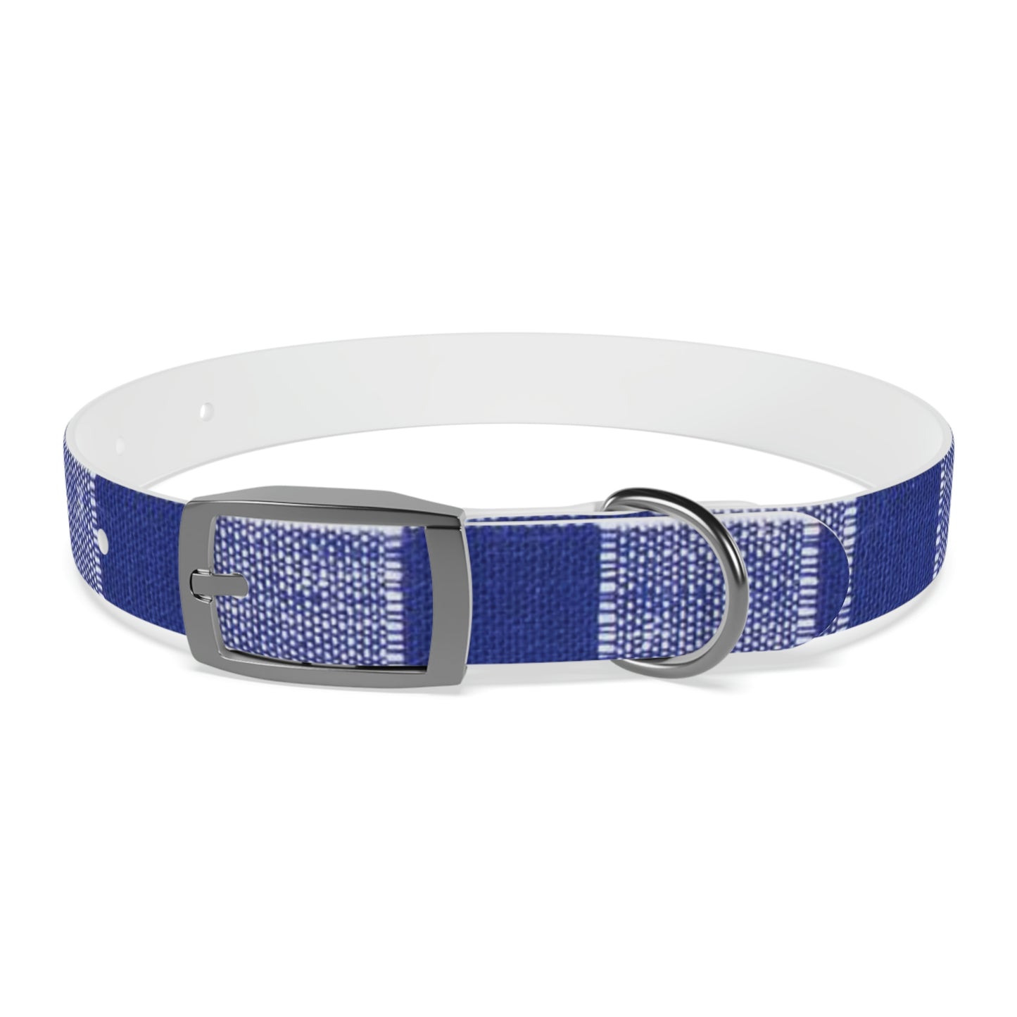 Dog Collar-Blue and White