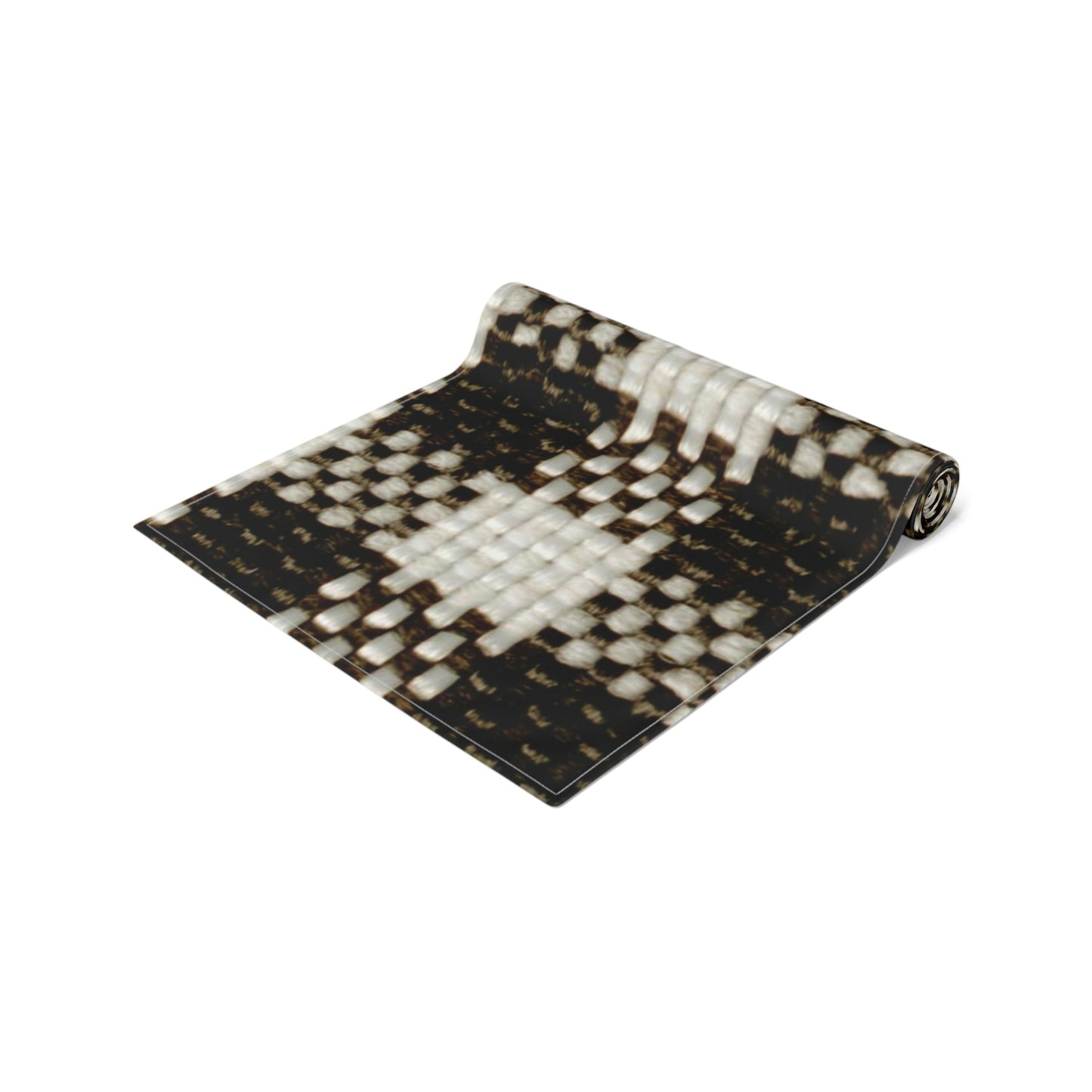 Table Runner (Cotton, Poly)-Black and White
