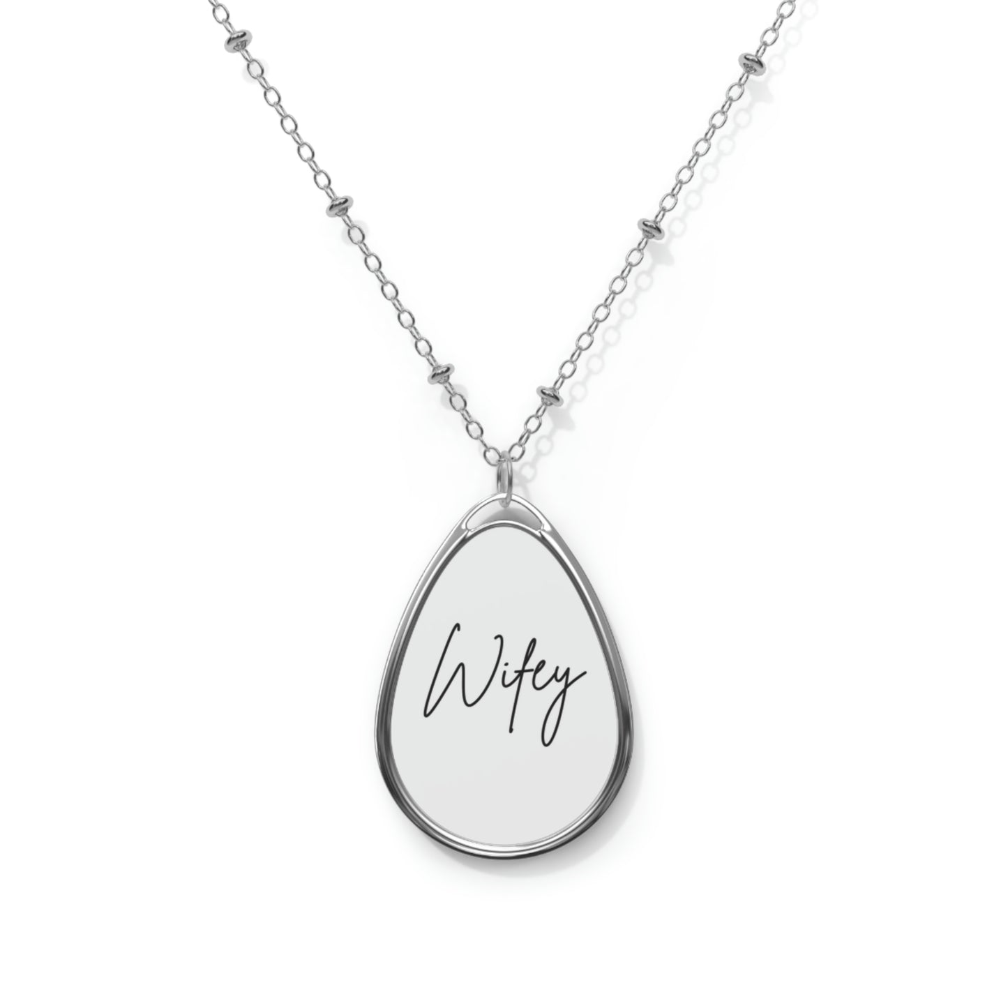 Oval Necklace-Beautiful Gift for Wife