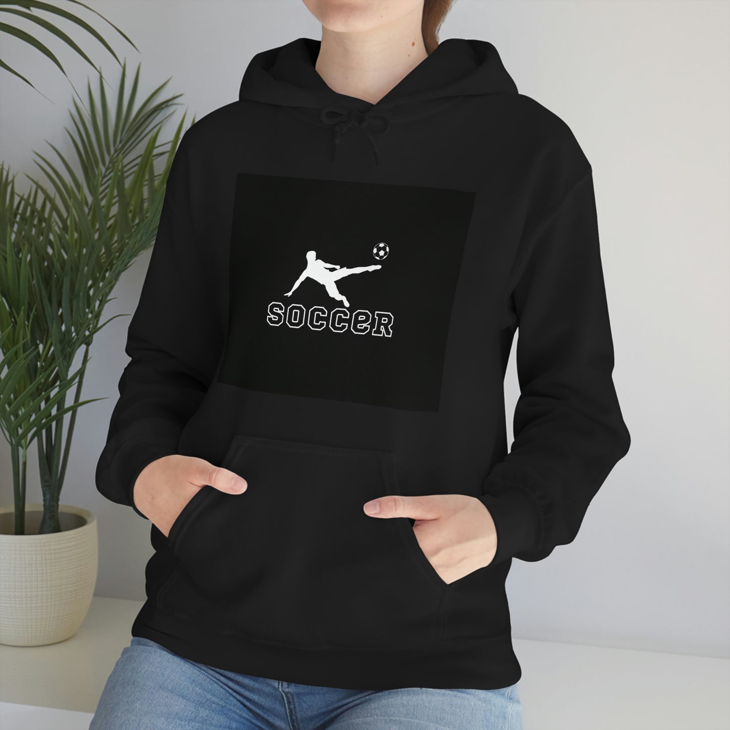 Soccer-Unisex Heavy Blend Hooded Sweatshirt