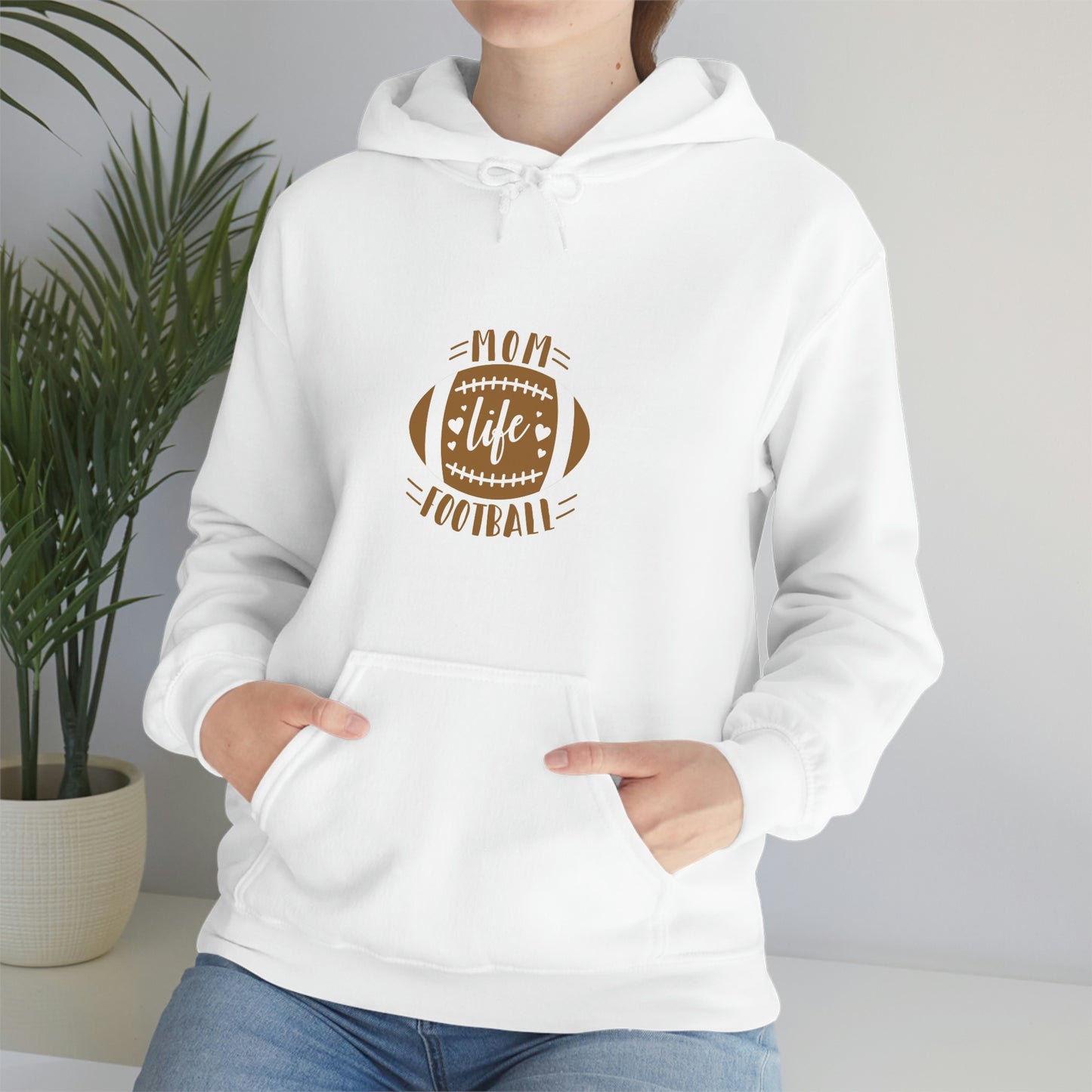 FOOTBALL MOM-Heavy Blend Hooded Sweatshirt