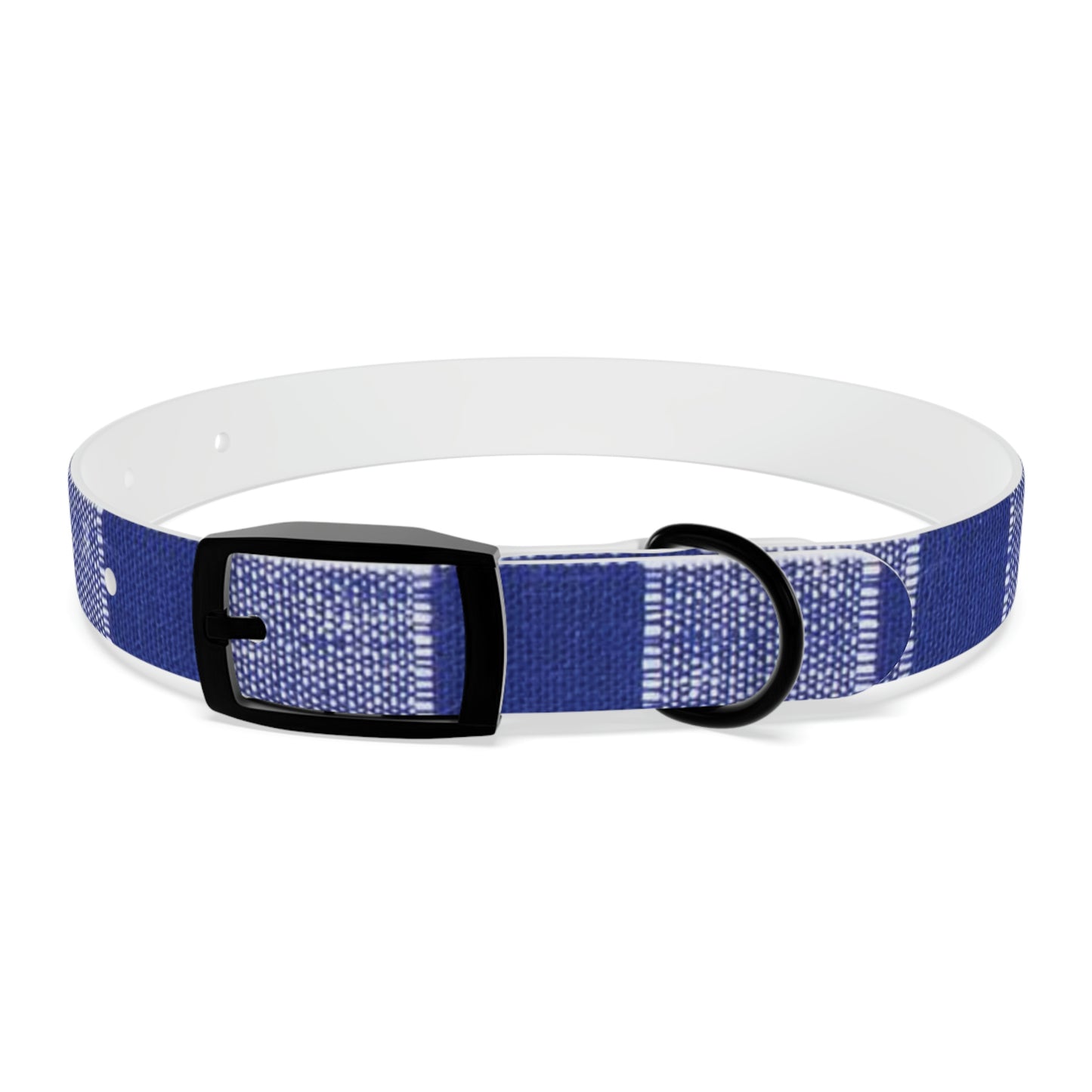 Dog Collar-Blue and White