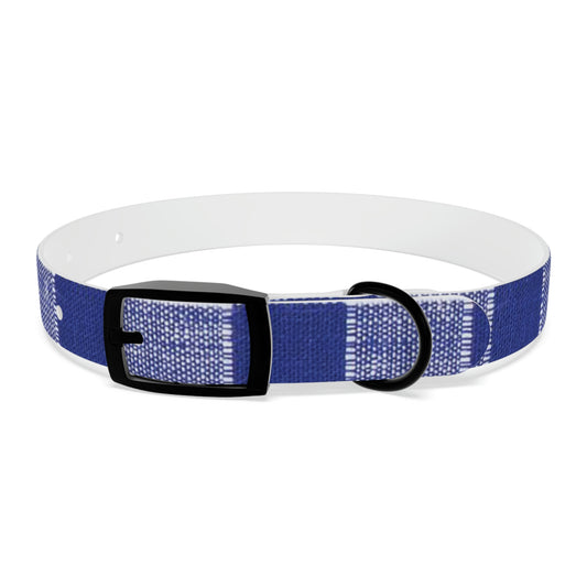Dog Collar-Blue and White