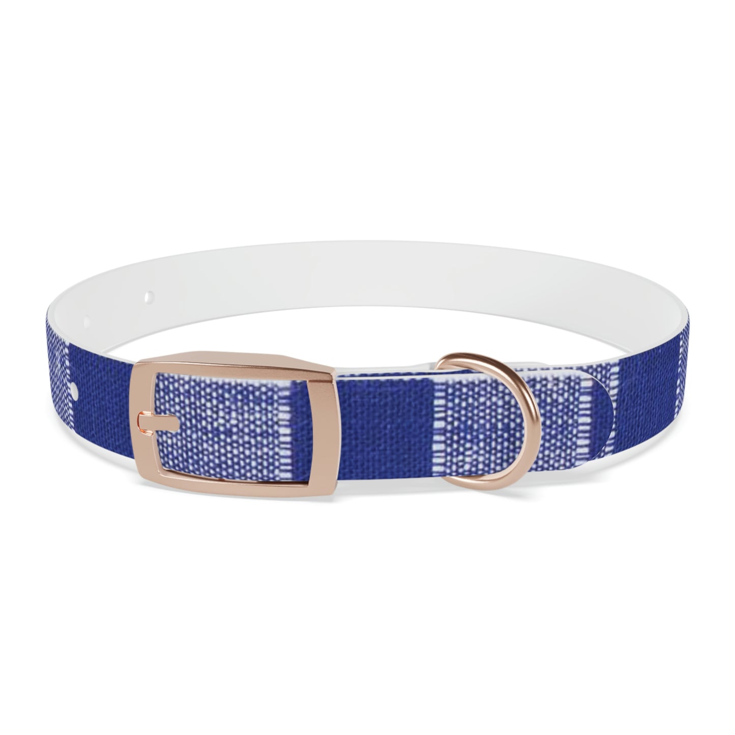 Dog Collar-Blue and White