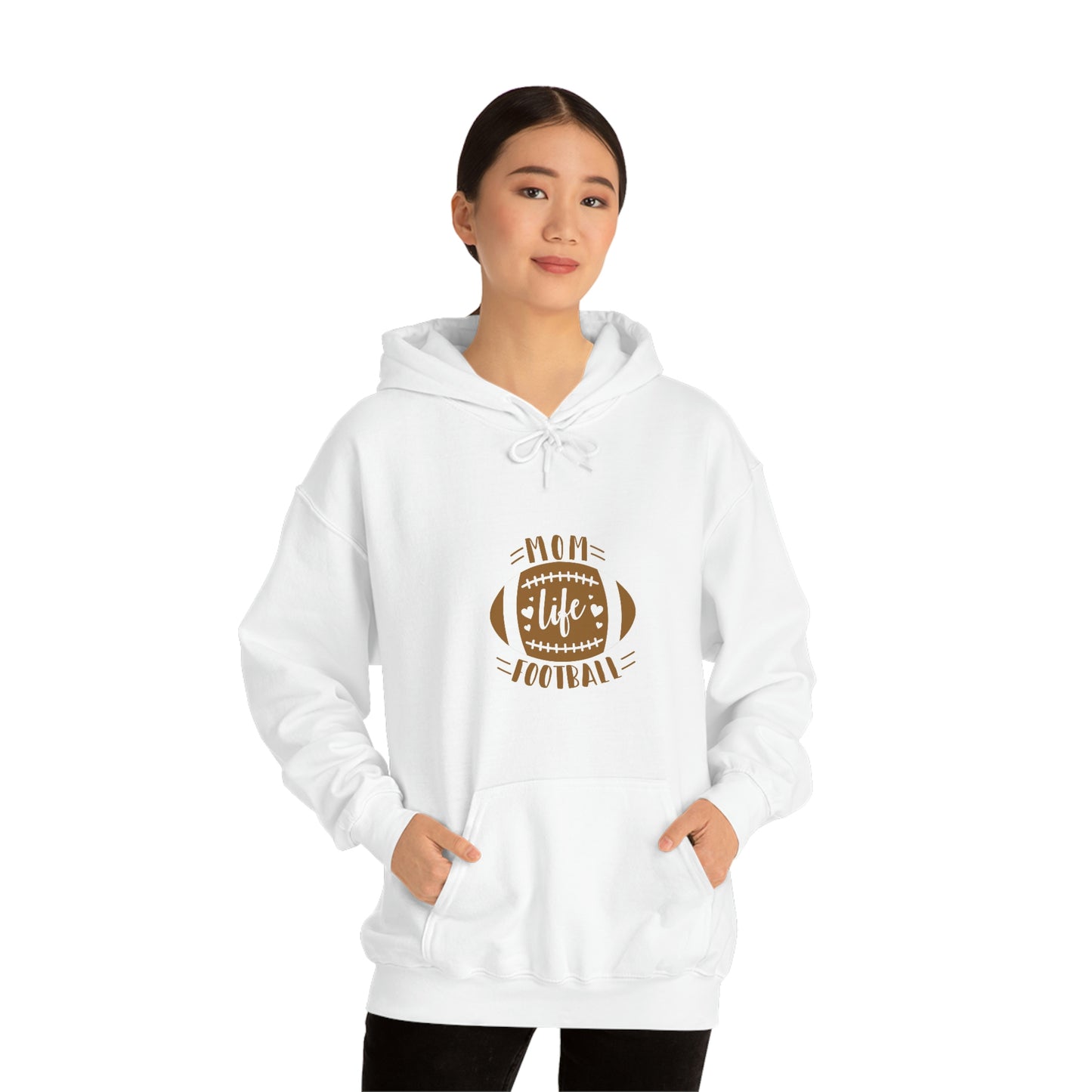 FOOTBALL MOM-Heavy Blend Hooded Sweatshirt