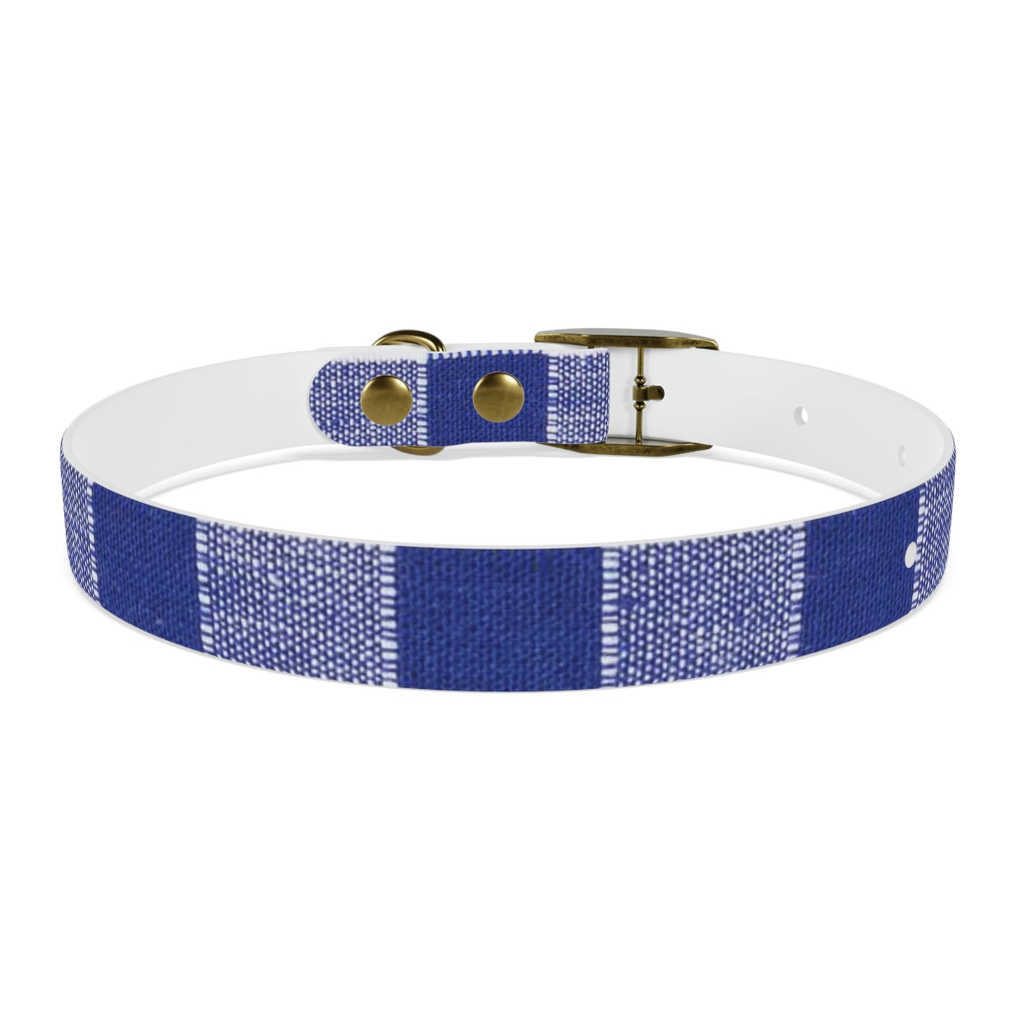 Dog Collar-Blue and White