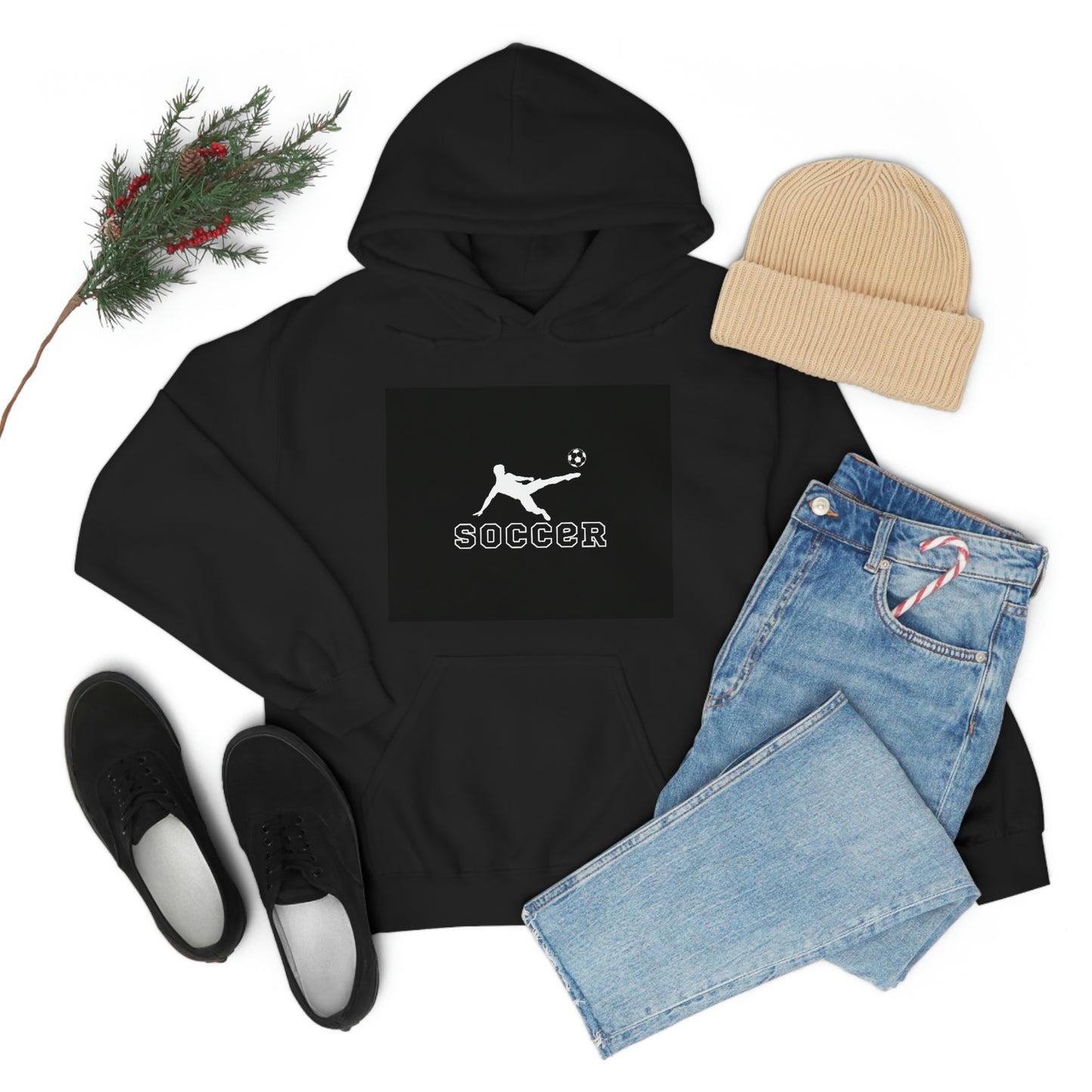 Soccer-Unisex Heavy Blend Hooded Sweatshirt