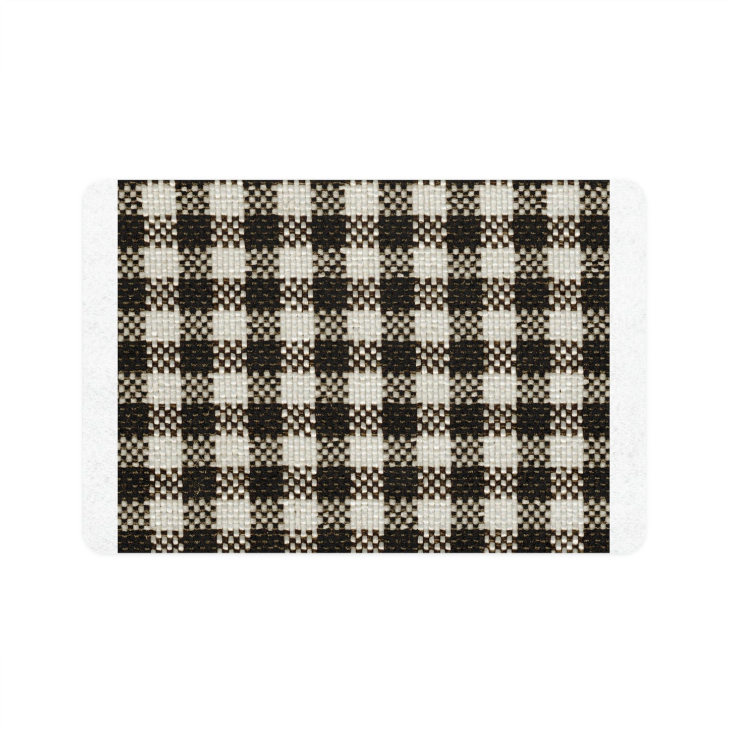 Pet Food Mat (12x18)-Black and White